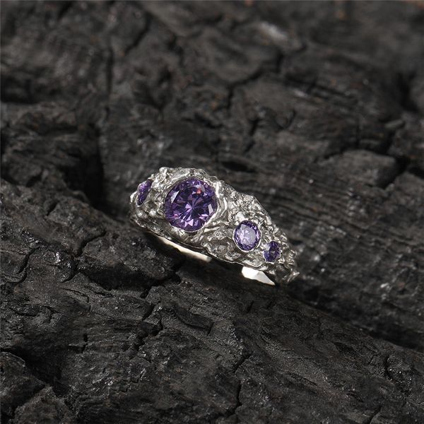 y2k hip hop iced out rings 925 silver boys ring purple zircon irregular design sense open ring
y2k hip hop iced out rings 925 silver boys ring purple zircon irregular design sense open ring