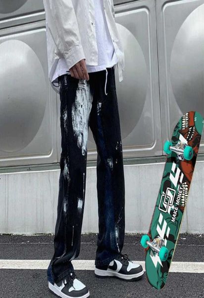 men039s jeans and women039s loose splash ink y2k pants skateboarding hip hop skating wide leg6588399, Blue
men039s jeans and women039s loose splash ink y2k pants skateboarding hip hop skating wide leg6588399, Blue