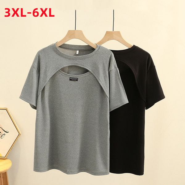 women's plus size t-shirt ladies summer plus size for women large size short sleeve loose elastic black gray t-shirt 3xl 4xl 5xl 6xl 2
women's plus size t-shirt ladies summer plus size for women large size short sleeve loose elastic black gray t-shirt 3xl 4xl 5xl 6xl 2