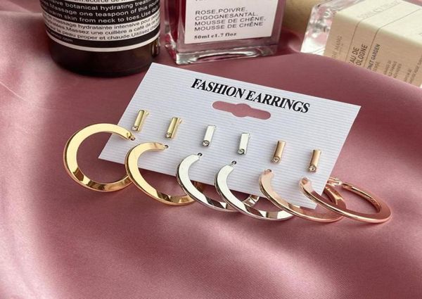 hoop huggie 6 pairsset simple three colors earrings small ear studs set for women girls minimalist geometric circle earings jew8004873, Golden;silver
hoop huggie 6 pairsset simple three colors earrings small ear studs set for women girls minimalist geometric circle earings jew8004873, Golden;silver