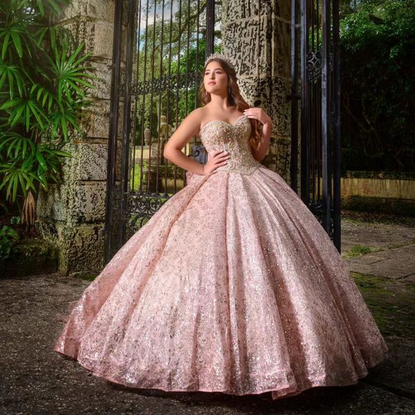 pink shiny sweetheart ball gown quinceanera dress tulle gold appliques crystal with bow off shoulder sweet 15 16 years birthday party, Blue;red
pink shiny sweetheart ball gown quinceanera dress tulle gold appliques crystal with bow off shoulder sweet 15 16 years birthday party, Blue;red