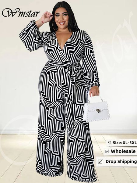 women's plus size jumpsuits rompers wmstar plus size women print jumpsuit summer printed lace up casual wide leg bodysuit wholesale dro, Black
women's plus size jumpsuits rompers wmstar plus size women print jumpsuit summer printed lace up casual wide leg bodysuit wholesale dro, Black