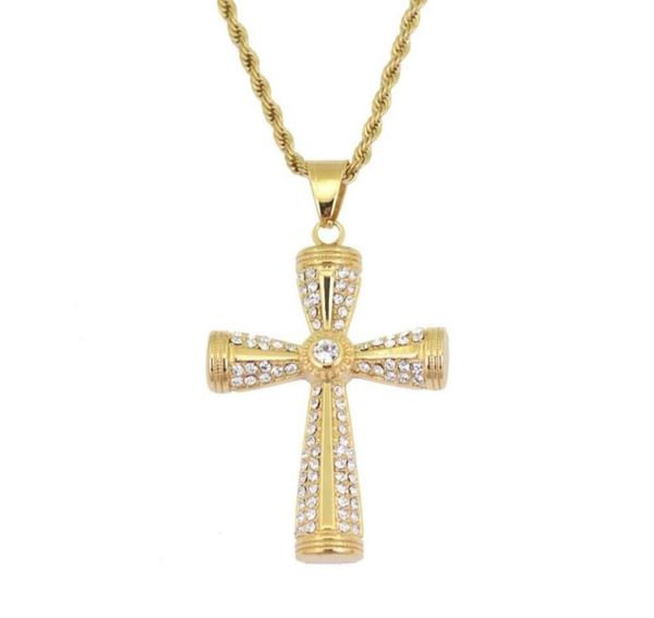 hip hop cross diamonds pendant necklaces for men women western luxury necklace stainless steel cuban chains religion jewelry1803212507558, Silver
hip hop cross diamonds pendant necklaces for men women western luxury necklace stainless steel cuban chains religion jewelry1803212507558, Silver