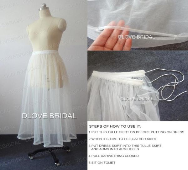 new design bridal wedding dress petticoat one layer soft tulle skirt underskirt save you from toilet water gather elastic waist re1718722, White
new design bridal wedding dress petticoat one layer soft tulle skirt underskirt save you from toilet water gather elastic waist re1718722, White