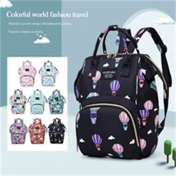 fashion mommy rainbow ballon cats printing diaper bag large capacity travel portable nappy milk bottle stroller backpack, Black
fashion mommy rainbow ballon cats printing diaper bag large capacity travel portable nappy milk bottle stroller backpack, Black