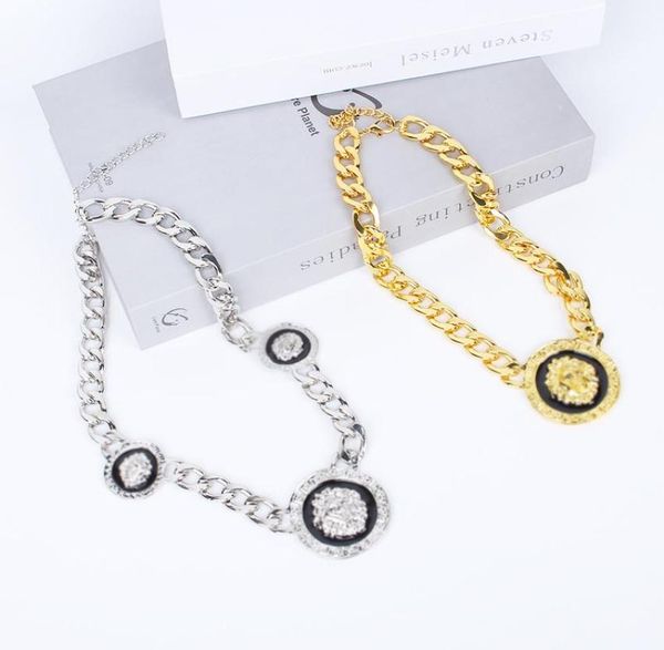 chokers fashion lion heads pendants necklaces punk gold color chain men necklace statement girl hip hop alloy jewelry collar1644941, Golden;silver
chokers fashion lion heads pendants necklaces punk gold color chain men necklace statement girl hip hop alloy jewelry collar1644941, Golden;silver