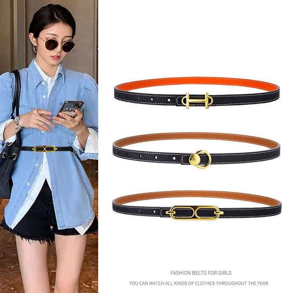 belts for women designerbelt women's fashion versatile smooth buckle double-sided leather decorative thin belt, Black;brown
belts for women designerbelt women's fashion versatile smooth buckle double-sided leather decorative thin belt, Black;brown