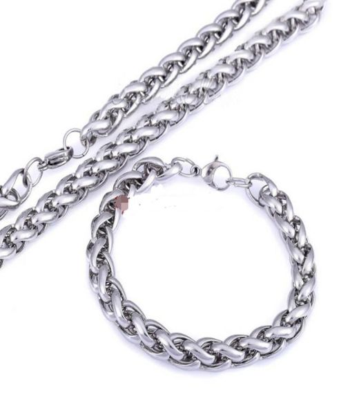 2403903985039039 pure 316l stainless steel silver huge 6mm wide wheat rope chain link chain necklace bracelet mens1792497
2403903985039039 pure 316l stainless steel silver huge 6mm wide wheat rope chain link chain necklace bracelet mens1792497