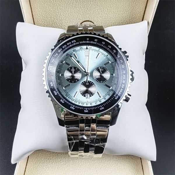 casual designer watches fashion business navitimer montre homme 50mm quartz movement watch ew factory 2813 men watch luminous ice blue dh010, Slivery;brown
casual designer watches fashion business navitimer montre homme 50mm quartz movement watch ew factory 2813 men watch luminous ice blue dh010, Slivery;brown