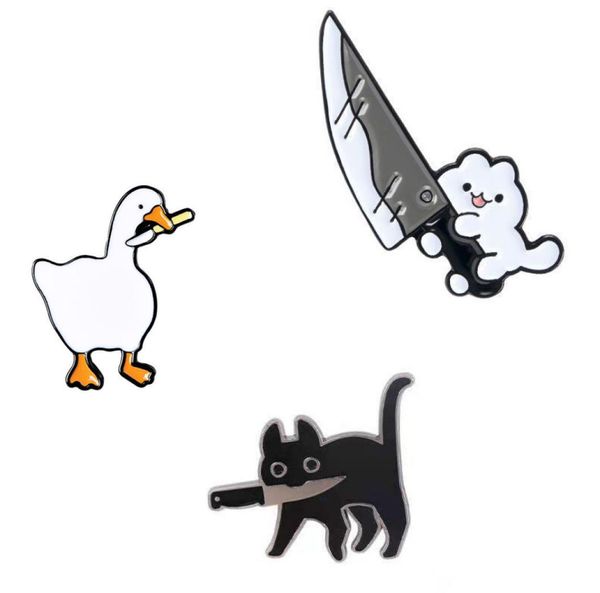 cartoon cute cat knife funny dagger shape women brooches simplicity popenamel pin lapel badges brooch jewelry exquisite personali8815114, Gray
cartoon cute cat knife funny dagger shape women brooches simplicity popenamel pin lapel badges brooch jewelry exquisite personali8815114, Gray