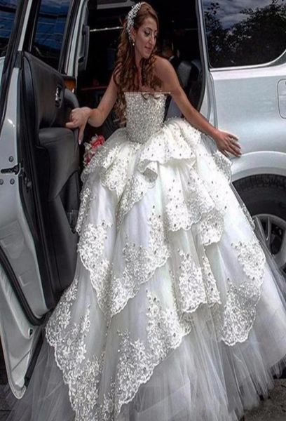 full beaded ball gown wedding dresses 2020 boat neck bridal gowns lace up corset bodice tiered appliques wedding gowns2940383, White
full beaded ball gown wedding dresses 2020 boat neck bridal gowns lace up corset bodice tiered appliques wedding gowns2940383, White