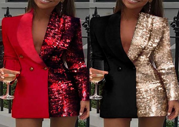 sequins long sleeve blazer dress women suits jacket prom dresses custom made plus size women evening gowns one piece2781157, Black
sequins long sleeve blazer dress women suits jacket prom dresses custom made plus size women evening gowns one piece2781157, Black