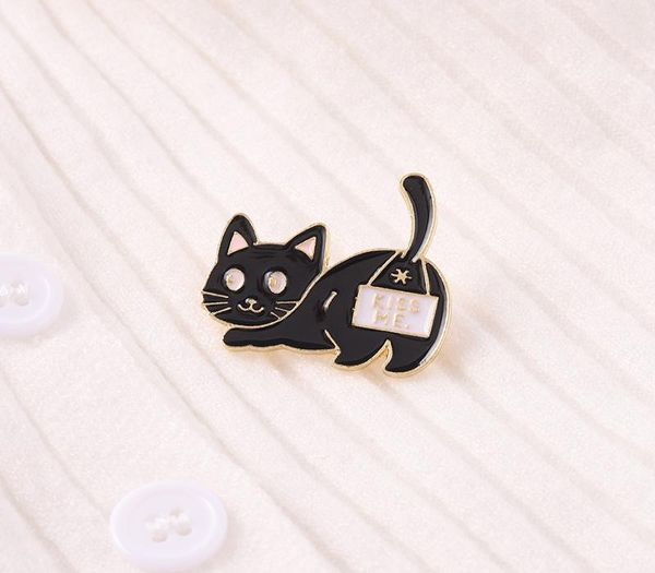 black cat enamel brooches cartoon cute fun animal pins bades for denim clothes bag kawaii jewelry christmas new year gift kids fri8231777, Gray
black cat enamel brooches cartoon cute fun animal pins bades for denim clothes bag kawaii jewelry christmas new year gift kids fri8231777, Gray