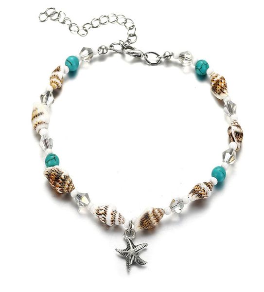 new bohemian jewelry fashion summer style vintage silver starfish charm anklet bracelet for women foot jewelry sandal anklets1523401, Red;blue
new bohemian jewelry fashion summer style vintage silver starfish charm anklet bracelet for women foot jewelry sandal anklets1523401, Red;blue