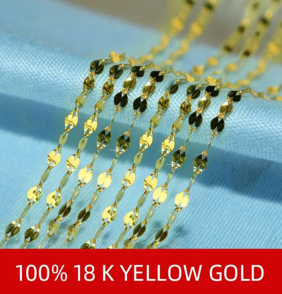 nimf real 18k gold chain fine jewelry 18 inch pure au750 hanger for women party poison x3259032232, Silver
nimf real 18k gold chain fine jewelry 18 inch pure au750 hanger for women party poison x3259032232, Silver