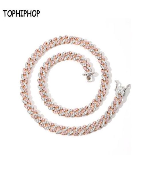 hip hop necklace 9mm single row pink white zircon cuban chain male and female hiphop accessories chains4107810, Silver
hip hop necklace 9mm single row pink white zircon cuban chain male and female hiphop accessories chains4107810, Silver