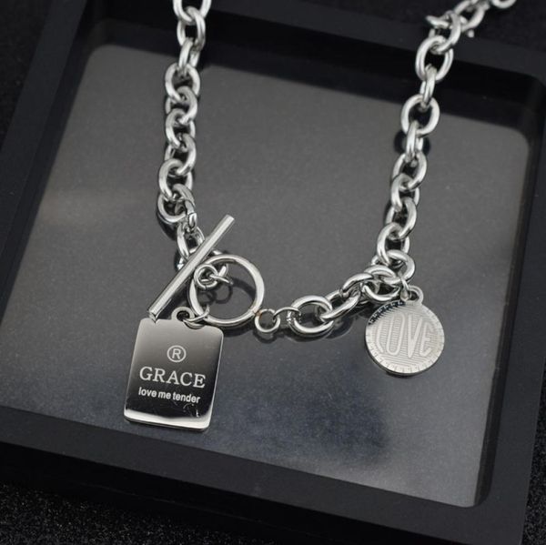 hiphop square round card chain necklace stainless steel short necklace for men women rock rapper charm collar chain jewelry stree3948250, Silver
hiphop square round card chain necklace stainless steel short necklace for men women rock rapper charm collar chain jewelry stree3948250, Silver