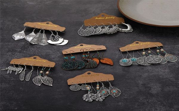bohemian vintage dangle drop earrings set for women trendy ethnic leaf sun moon earring fashion jewelry gift party whole1454904, Silver
bohemian vintage dangle drop earrings set for women trendy ethnic leaf sun moon earring fashion jewelry gift party whole1454904, Silver