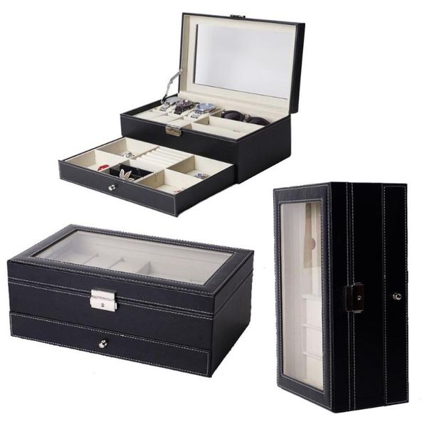 watch boxes cases double layers glasses pu leather jewelry storage box sunglasses display slot case multifunctional container gi1632166, Black;blue
watch boxes cases double layers glasses pu leather jewelry storage box sunglasses display slot case multifunctional container gi1632166, Black;blue