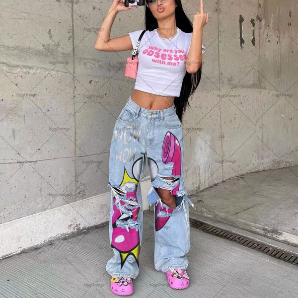 women's jeans american gothic ripped anime oversized high waist jeans women's y2k street harajuku zipper loose straight wide leg p, Blue
women's jeans american gothic ripped anime oversized high waist jeans women's y2k street harajuku zipper loose straight wide leg p, Blue