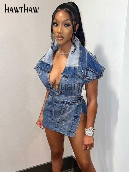 women's two piece pants hawthaw women denim v neck mini skirts two piece matching sets outfits 2022 summer clothes wholesale items for, White
women's two piece pants hawthaw women denim v neck mini skirts two piece matching sets outfits 2022 summer clothes wholesale items for, White
