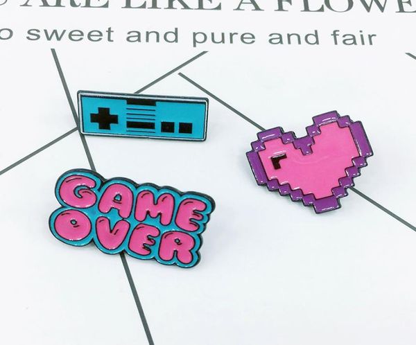 loving enamel brooch pink heart game over handle button pins for clothes bag cartoon jewelry gift for friends game lover4884125, Gray
loving enamel brooch pink heart game over handle button pins for clothes bag cartoon jewelry gift for friends game lover4884125, Gray