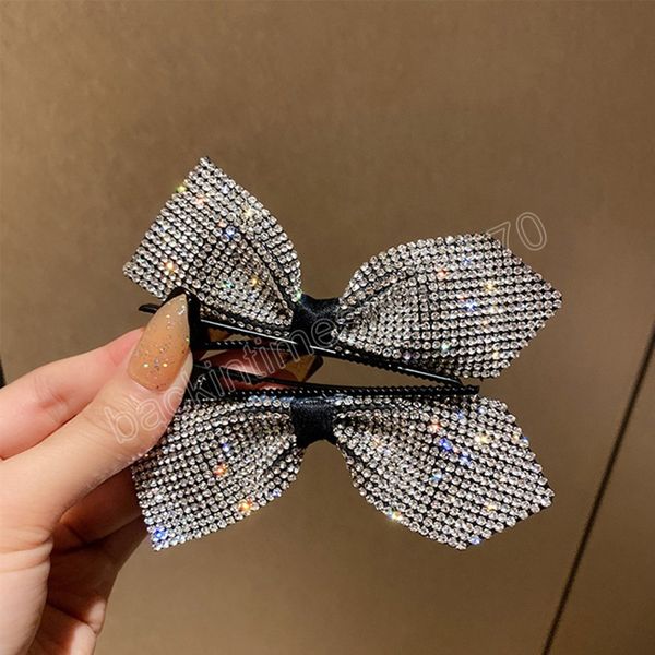 2pcs crystal bow hair clips vintage shiny bowknot side hairpin cute girls barrettes headdress hair accessories for women gifts, Slivery;white
2pcs crystal bow hair clips vintage shiny bowknot side hairpin cute girls barrettes headdress hair accessories for women gifts, Slivery;white