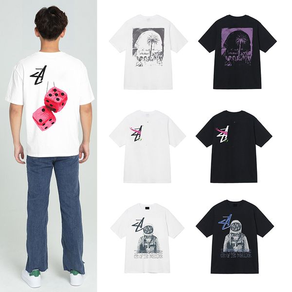 designer luxury fashion brand stussys classic men and women t shirt pattern printed alphabet summer high street trend tee, White;black
designer luxury fashion brand stussys classic men and women t shirt pattern printed alphabet summer high street trend tee, White;black