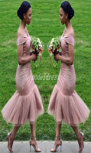 tea length mermaid bridesmaid dresses 2019 off shoulder appliques short garden country beach wedding guest gowns maid of honor dre5777456, White;pink
tea length mermaid bridesmaid dresses 2019 off shoulder appliques short garden country beach wedding guest gowns maid of honor dre5777456, White;pink
