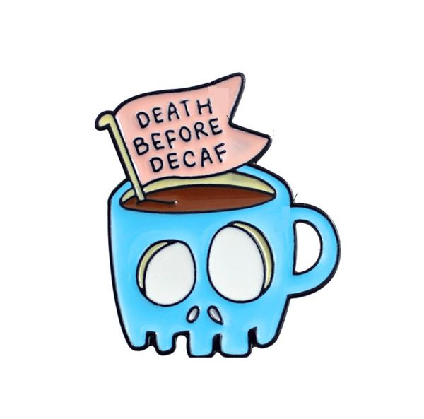 blue skull coffee cup brooches death before decaf paint funny enamel lapel pins alloy brooch for women fashion denim jacket shirt 3916717, Gray
blue skull coffee cup brooches death before decaf paint funny enamel lapel pins alloy brooch for women fashion denim jacket shirt 3916717, Gray