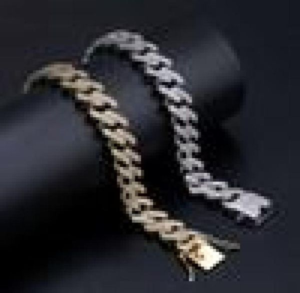luxury designer bracelet 14mm cuban link chain hip hop jewelry mens bracelets pour hommes iced out diamond bangle rapper love char9298852, Black
luxury designer bracelet 14mm cuban link chain hip hop jewelry mens bracelets pour hommes iced out diamond bangle rapper love char9298852, Black