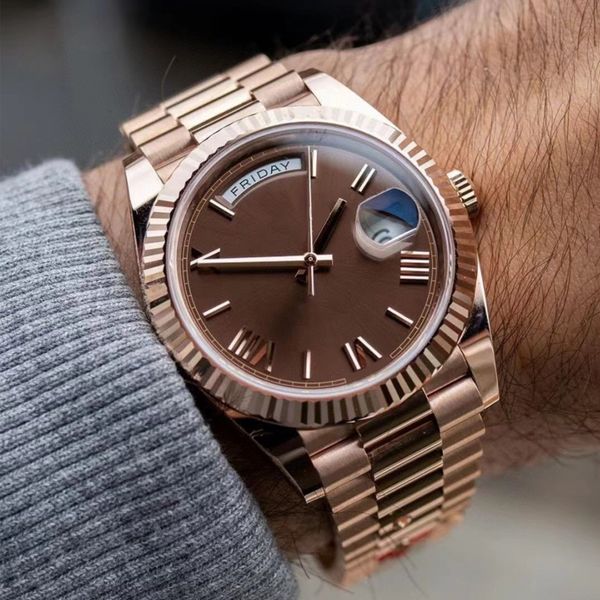 designer date watch mens 2813 mechanical watch sapphire 40mm roman digital waterproof 50m swimming holiday gift with original box luxurious, Slivery;brown
designer date watch mens 2813 mechanical watch sapphire 40mm roman digital waterproof 50m swimming holiday gift with original box luxurious, Slivery;brown
