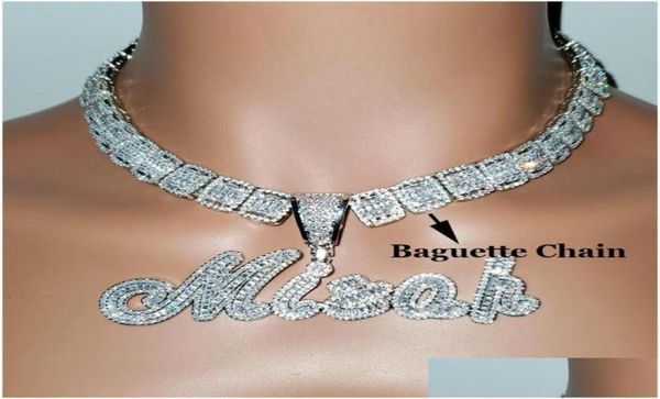 pendant necklaces custom brush cursive iced out letter pendant name necklace baguettes chain micro paved cz personalized hiphop je2867610, Silver
pendant necklaces custom brush cursive iced out letter pendant name necklace baguettes chain micro paved cz personalized hiphop je2867610, Silver