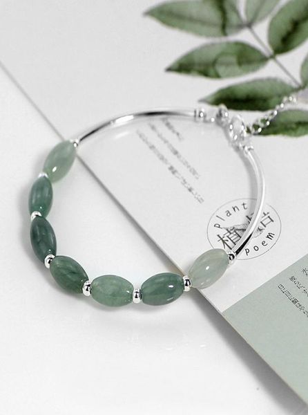 ruifan 925 sterling silver bracelets ladies natural green jade oval waterdrop lucky bead charms women039s bracelet jewelry ybr02019525, Black
ruifan 925 sterling silver bracelets ladies natural green jade oval waterdrop lucky bead charms women039s bracelet jewelry ybr02019525, Black