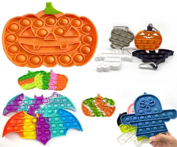 tiktok halloween pumpkin bat ghost shape key ring toys sensory push bubble keychain fingertip puzzle kids decompression toy party gift decor, Blue
tiktok halloween pumpkin bat ghost shape key ring toys sensory push bubble keychain fingertip puzzle kids decompression toy party gift decor, Blue
