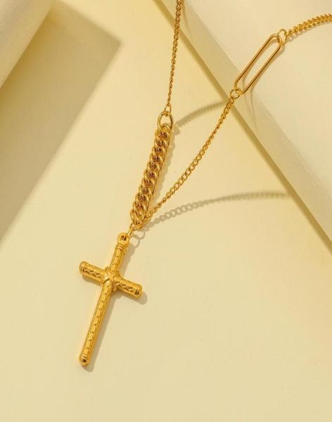 pendant necklaces 18k gold men chain stainless steel jesus cross big necklace for women metal short choker collar gift bag packagi7029738, Silver
pendant necklaces 18k gold men chain stainless steel jesus cross big necklace for women metal short choker collar gift bag packagi7029738, Silver