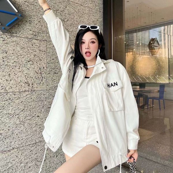 womens designer jacket hooded outerwear fashion solid color windbreaker jackets casual ladies jacket coat clothing size s, Black;brown
womens designer jacket hooded outerwear fashion solid color windbreaker jackets casual ladies jacket coat clothing size s, Black;brown