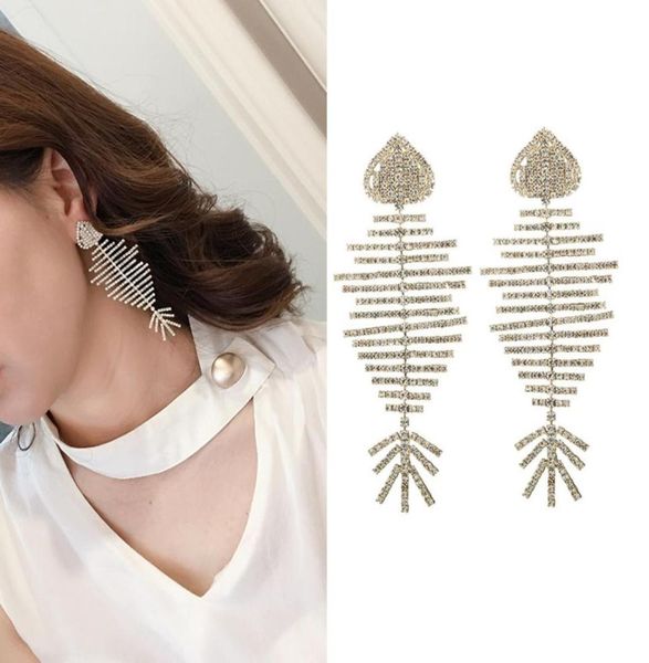 shiny bling fish skeleton s925 silver needle dangle drop earrings new style white zircon gold plated earring jewelry whole8492700
shiny bling fish skeleton s925 silver needle dangle drop earrings new style white zircon gold plated earring jewelry whole8492700