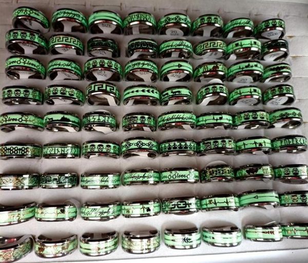 whole 50pcs mix glow in the dark 316l stainless steel ring jewelry lots213u3643676, Silver
whole 50pcs mix glow in the dark 316l stainless steel ring jewelry lots213u3643676, Silver