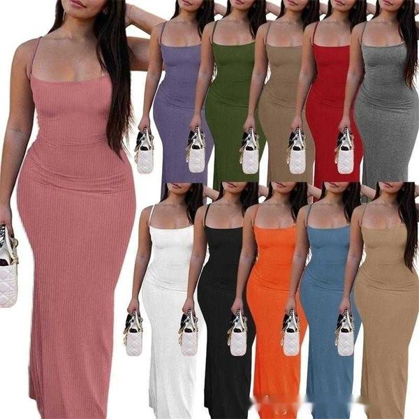 2023 maxi dresses for womens dress designer clothing summer rib suspender thread peach hip low chest long bodycon dress, Black;gray
2023 maxi dresses for womens dress designer clothing summer rib suspender thread peach hip low chest long bodycon dress, Black;gray