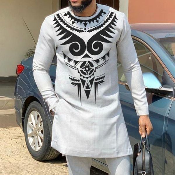 men's tracksuits brand african man outfit set gray patchwork design printed men's sets shirt with pant african fashion male groom
men's tracksuits brand african man outfit set gray patchwork design printed men's sets shirt with pant african fashion male groom
