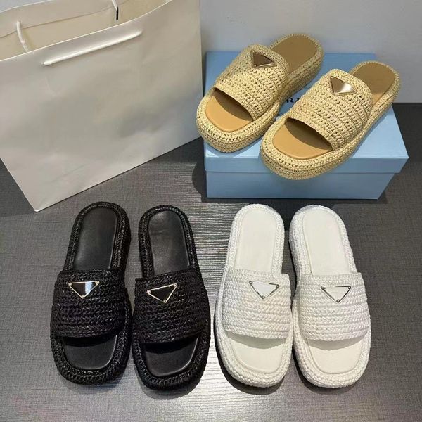 women ladies platform slippers raffia straw sandal made in italy triangle buckle mules thick bottom heels slides beige black white classic s
women ladies platform slippers raffia straw sandal made in italy triangle buckle mules thick bottom heels slides beige black white classic s