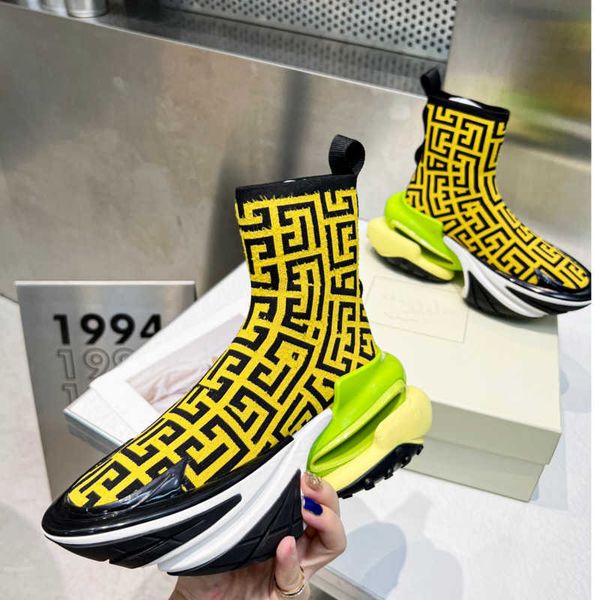 luxury designer men women casual shoes knitted suede sneakers b-bold high snakers socks shoes size 35-45, Black
luxury designer men women casual shoes knitted suede sneakers b-bold high snakers socks shoes size 35-45, Black