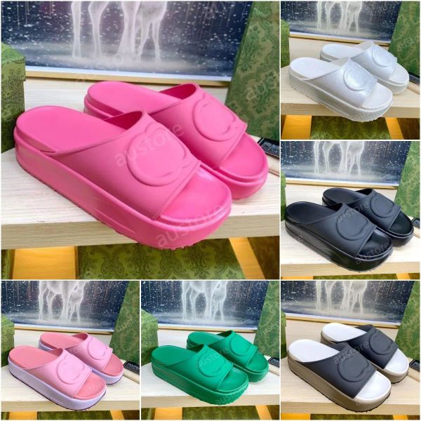 platform slide slippers interlocking g slide women sandal men designer sandals rubber flip flops summer beach shoes fashion wide home sl qgg, Black
platform slide slippers interlocking g slide women sandal men designer sandals rubber flip flops summer beach shoes fashion wide home sl qgg, Black