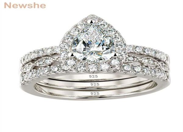 she 3 pieces 925 sterling silver wedding rings set for women pear shape aaaaa zircons engagement ring bands br1079 2112175717468, Slivery;golden
she 3 pieces 925 sterling silver wedding rings set for women pear shape aaaaa zircons engagement ring bands br1079 2112175717468, Slivery;golden