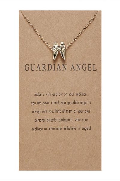 guardian angel paper card wing combine gold necklace exquisite ma039am ornaments7404162, Silver
guardian angel paper card wing combine gold necklace exquisite ma039am ornaments7404162, Silver
