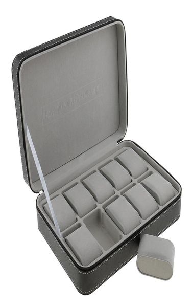 phenovo watch case for 10 slots travel briefcase design leather large compartments with zipper closure jewelry packaging display2319841, Black
phenovo watch case for 10 slots travel briefcase design leather large compartments with zipper closure jewelry packaging display2319841, Black