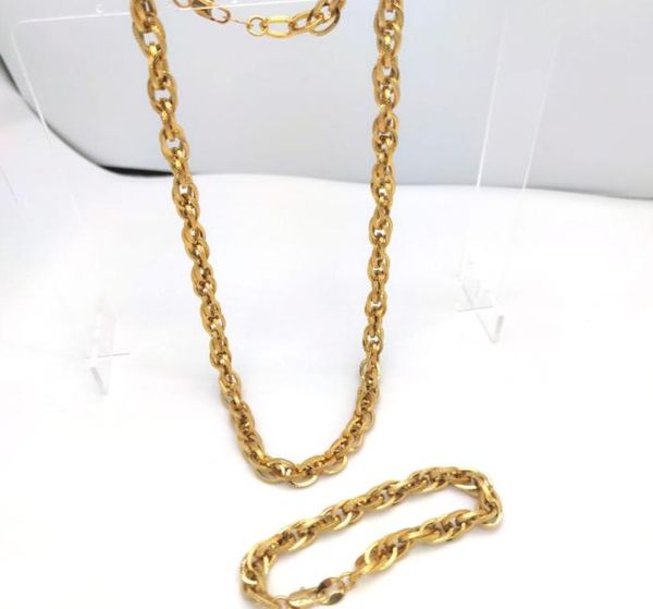 vintage 9ct gold authentic tone large double loop links chain necklace 24inch bracelet 83inch jewellery kihei women men1541486, Silver
vintage 9ct gold authentic tone large double loop links chain necklace 24inch bracelet 83inch jewellery kihei women men1541486, Silver