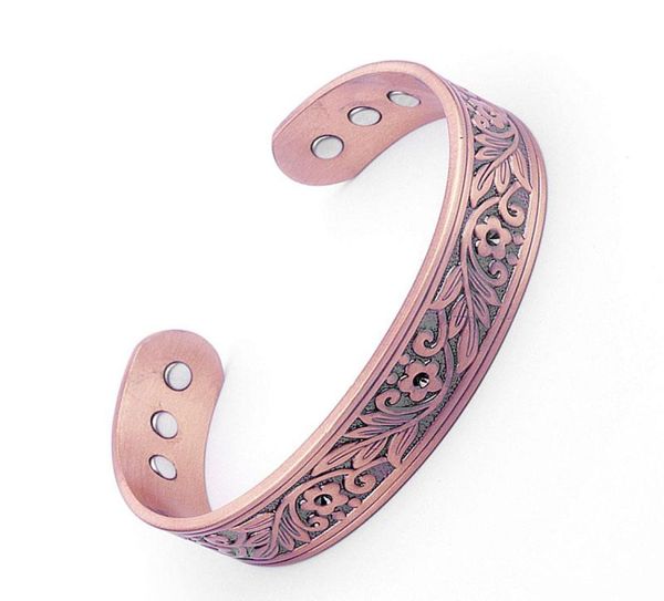 bangle magnetic red copper bracelet plum blossom wide face suitable for trendy hand jewelry9664917, Black
bangle magnetic red copper bracelet plum blossom wide face suitable for trendy hand jewelry9664917, Black