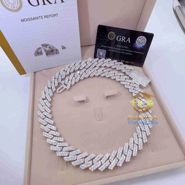 fine jewelry 18mm two row diamond cuban link chain silver 925 vvs moissanite hip hop jewelry men necklace
fine jewelry 18mm two row diamond cuban link chain silver 925 vvs moissanite hip hop jewelry men necklace